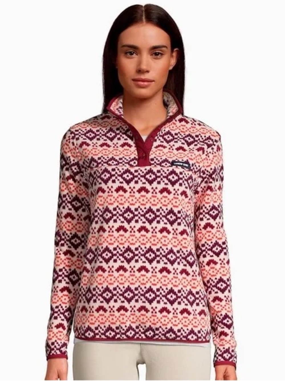 The Lands' End Heritage Quarter-Snap Fleece Pullover